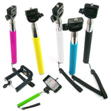 Camera Monopod Selfie Stick 1M for cellphone Apple iphone Multi Colors - Yellow - Selfie Stick - Althemax - 7