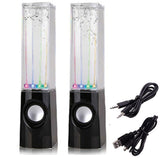 NEW LED Dancing Water Music Fountain Light Computer Speaker / Iphone5S /PC Black - Computer Speakers - Althemax - 2