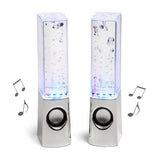 NEW LED Dancing Water Music Fountain Light Computer Speaker / Iphone5S /PC White - Computer Speakers - Althemax - 3