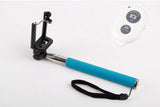 2in1 Camera Monopod Selfie Stick Bluetooth remote package 1M for cellphone Apple iphone Black - Selfie Stick - Althemax - 8
