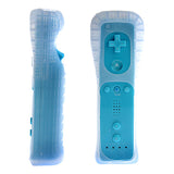 Classic Remote + Nunchuck Controller + Silicone Case for Wii / Wii Mini Multi Color - Blue - Wii Accessories - Althemax - 2