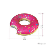 Althemax® Inflatable Giant Donut Pool Beach Float 120cm 4ft Swimming Stawberry Pink / Chocolate - Floating Bed - Althemax - 8