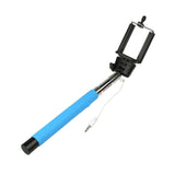 Blue 3.5mm Extendable Selfie Wired Stick Phone Holder Remote Shutter Monopod For smartphone iphone - Tripods & Monopods - Althemax - 3