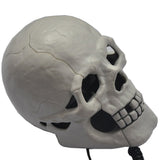 White Scary Cool Skull Skeleton Shaped Telephone Corded Phone with Blue Led Flashing Eyes Halloween Gifts - Telephone - Althemax - 1
