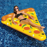 Althemax® Inflatable Pizza Slice Floating Rafts Bed For Swimming Pool Beach Toys Pizza / Pineapple - Floating Bed - Althemax - 2