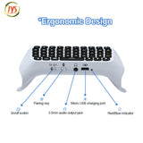 Controller Bluetooth mini keyboard Chatpad built in speaker Ergonomic for Playstation PS5 controller White