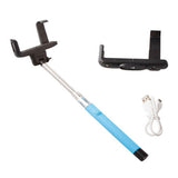 Built in Bluetooth Extendable Selfie Stick Monopod Holder Multi Available - Blue - Tripods & Monopods - Althemax - 5