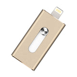 New 64GB Gold USB i-Flash Drive U Disk 8 pin Memory Stick Adapter For iPhone 5S 6S plus iPad - Cellphone Accessory - Althemax - 7
