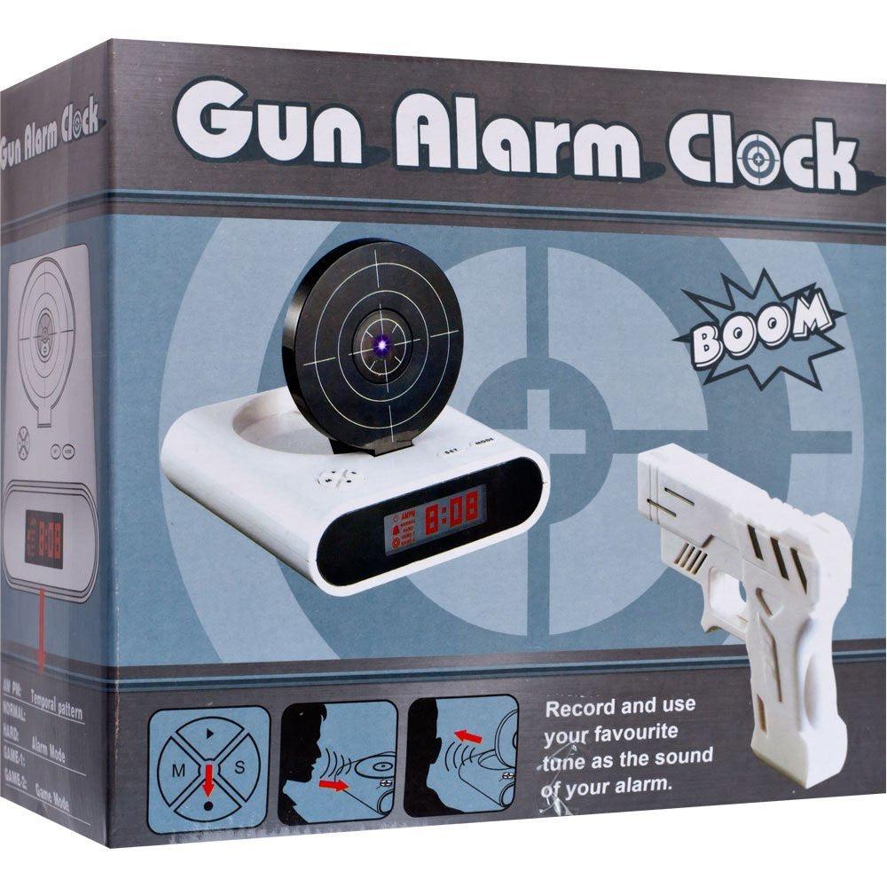 Shooting Infrared Toy Gun Alarm Clock Target Panel Shooting LCD Screen Toy Games Gifts Black image 4
