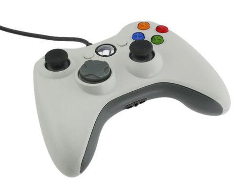 Wired Xbox 360 USB Game Pad Joysticks Controller For xBox 360 or PC White — Blue image 4
