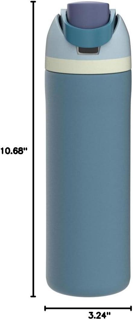 Owala FreeSip Insulated Stainless Steel Water Bottle with Straw, BPA-Free Sports Water Bottle, Great for Travel, 24 Oz, Denim image 23