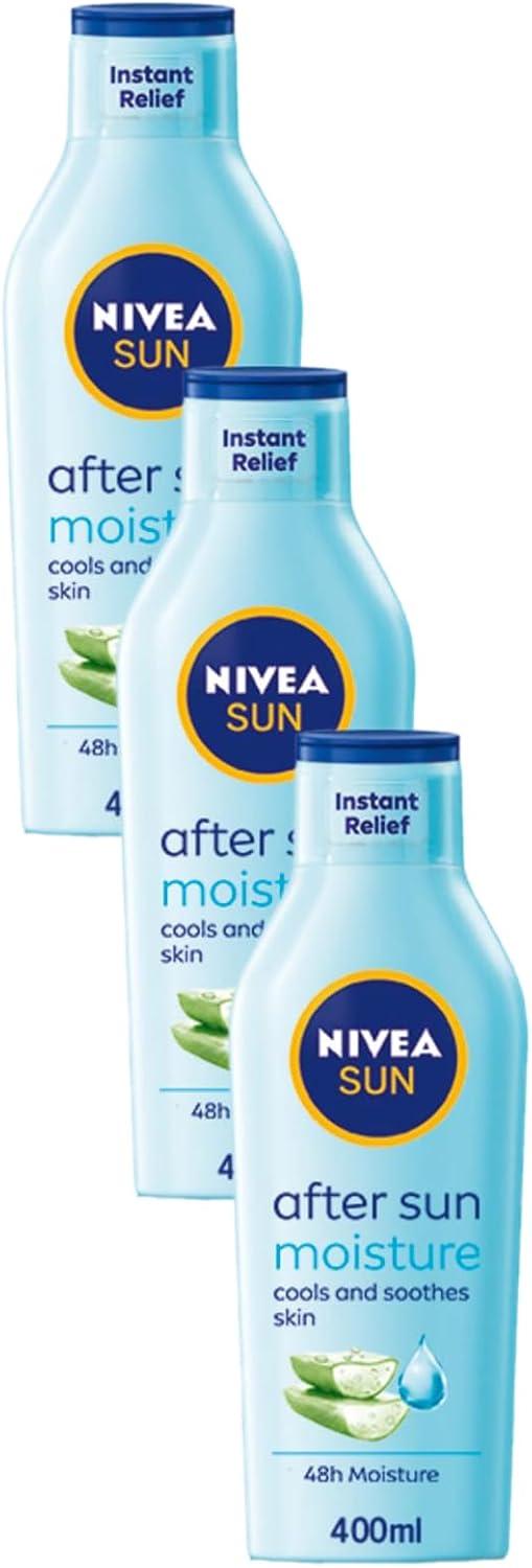 NIVEA SUN After Sun Moisturising Soothing Lotion (400 ml), Cooling Moisturiser with Aloe Vera, Naturally Soothing After Sun Care with 24-Hour Effectiveness image 13