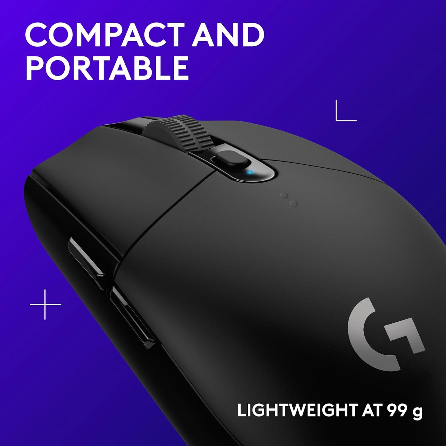 Logitech G305 Lightspeed Wireless Gaming Mouse, Hero Sensor, 12,000 DPI, Lightweight, 6 Programmable Buttons, 250h Battery, On-Board Memory, Compatible with PC, Mac - Black image 22
