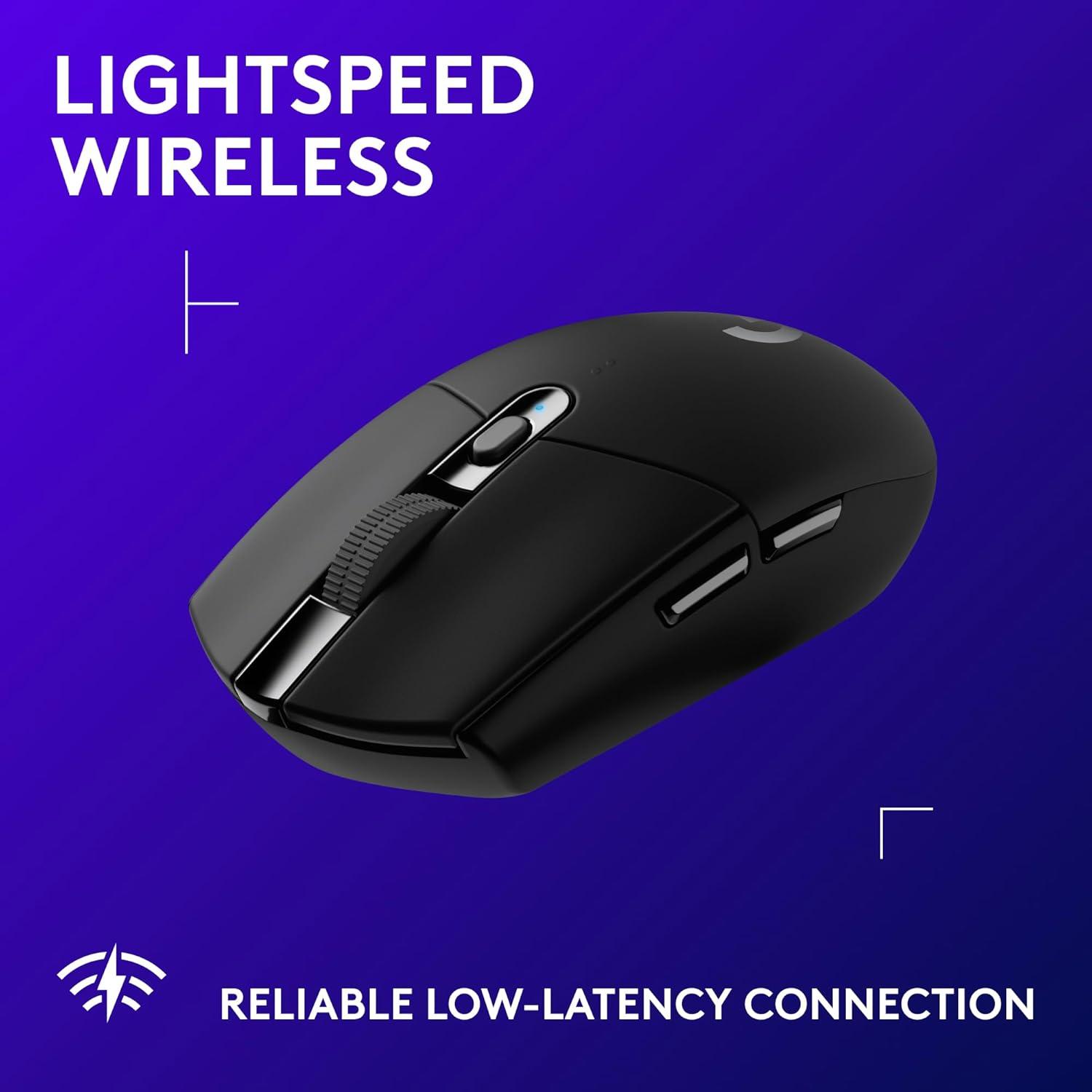 Logitech G305 Lightspeed Wireless Gaming Mouse, Hero Sensor, 12,000 DPI, Lightweight, 6 Programmable Buttons, 250h Battery, On-Board Memory, Compatible with PC, Mac - Black image 18