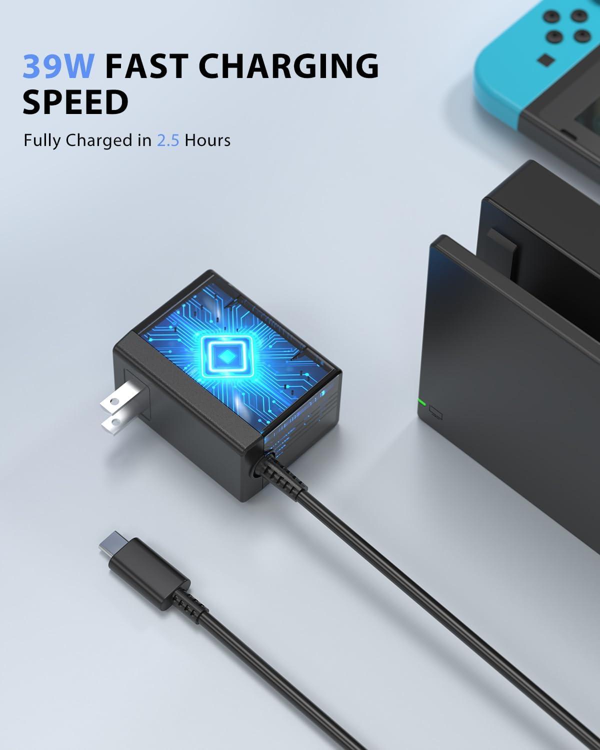 TV Dock Station for Switch/Switch OLED Replacement 3-in-1 – Includes Original IC Module, AC Charger & High-Speed HDMI Cable, Supports 1080P HD Output & Console Charging (Not Compatible with Switch 2) image 8