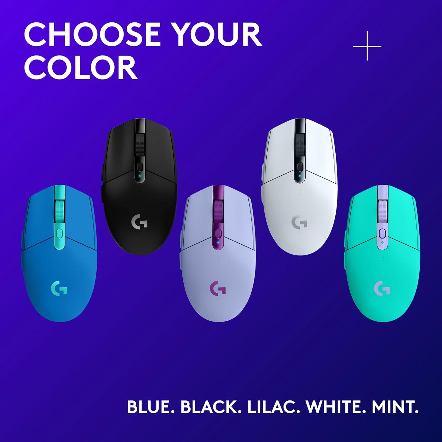 Logitech G305 Lightspeed Wireless Gaming Mouse, Hero Sensor, 12,000 DPI, Lightweight, 6 Programmable Buttons, 250h Battery, On-Board Memory, Compatible with PC, Mac - Black image 23