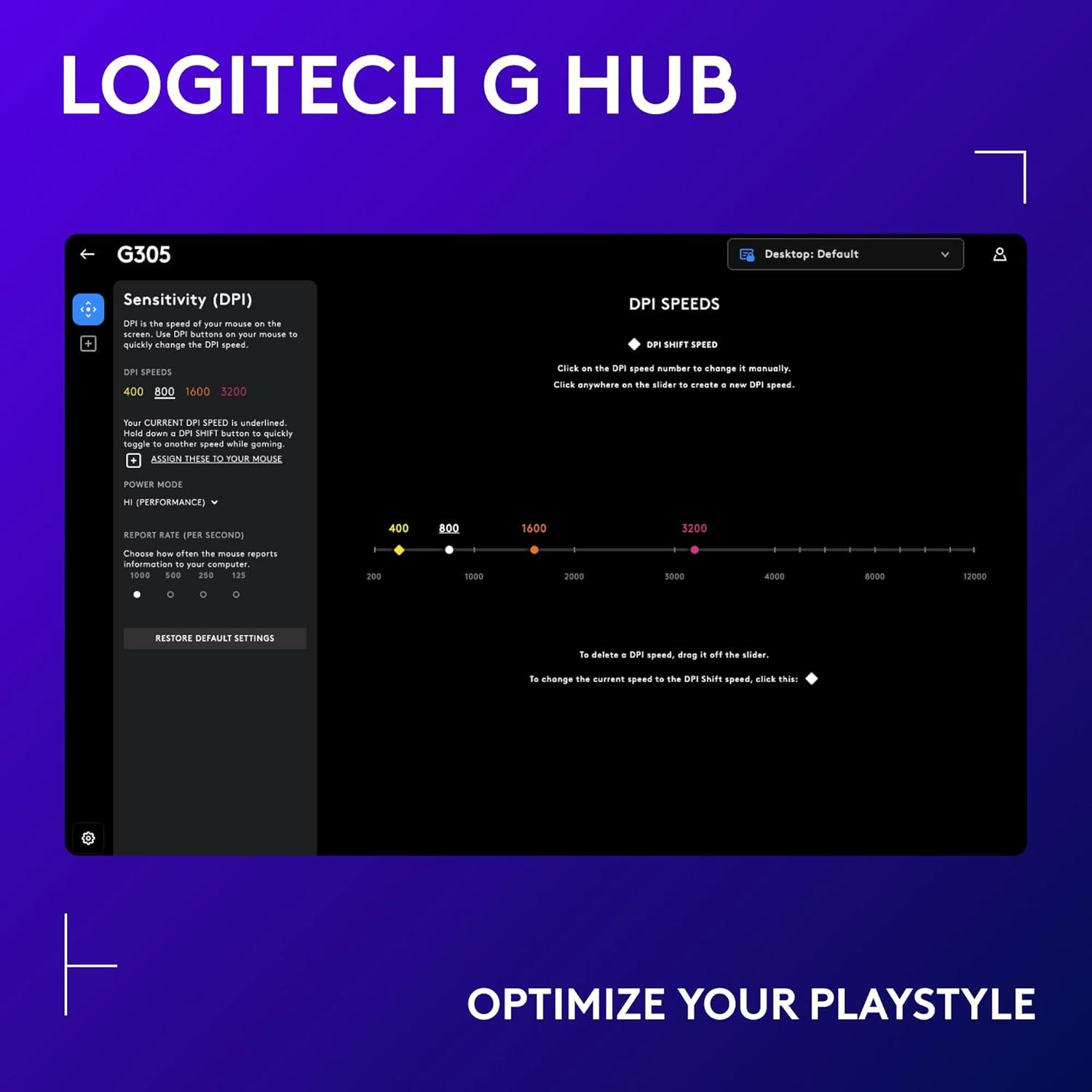 Logitech G305 Lightspeed Wireless Gaming Mouse, Hero Sensor, 12,000 DPI, Lightweight, 6 Programmable Buttons, 250h Battery, On-Board Memory, Compatible with PC, Mac - Black image 20