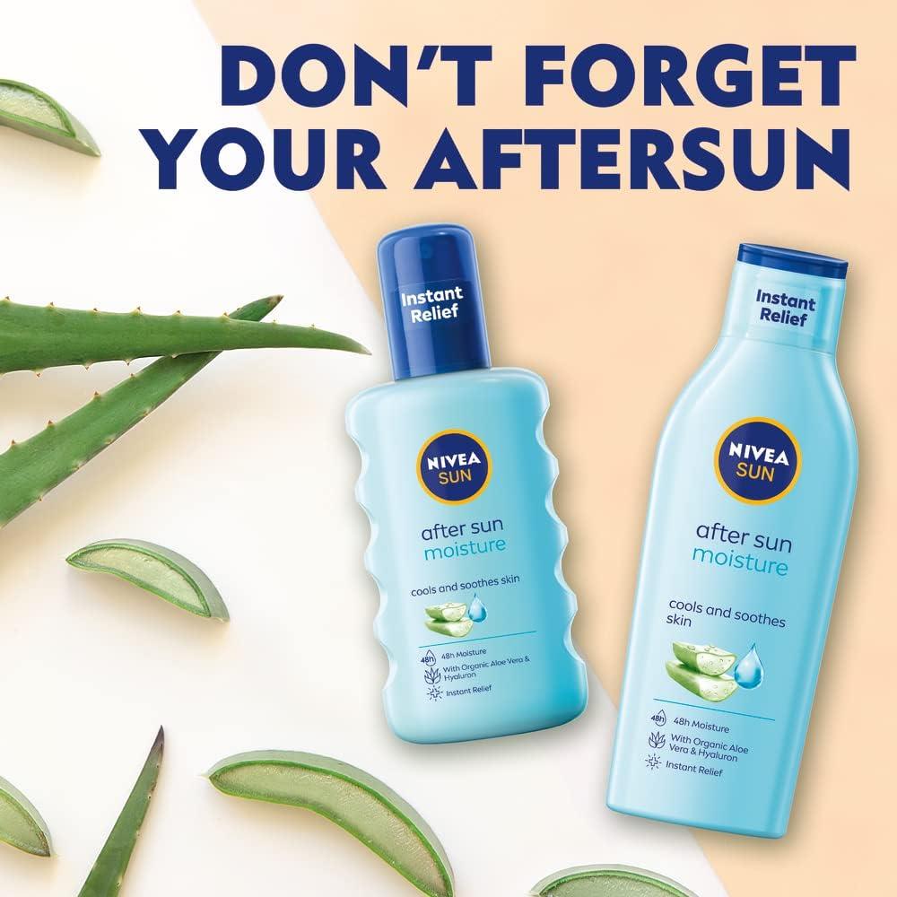 NIVEA SUN After Sun Moisturising Soothing Lotion (400 ml), Cooling Moisturiser with Aloe Vera, Naturally Soothing After Sun Care with 24-Hour Effectiveness image 10