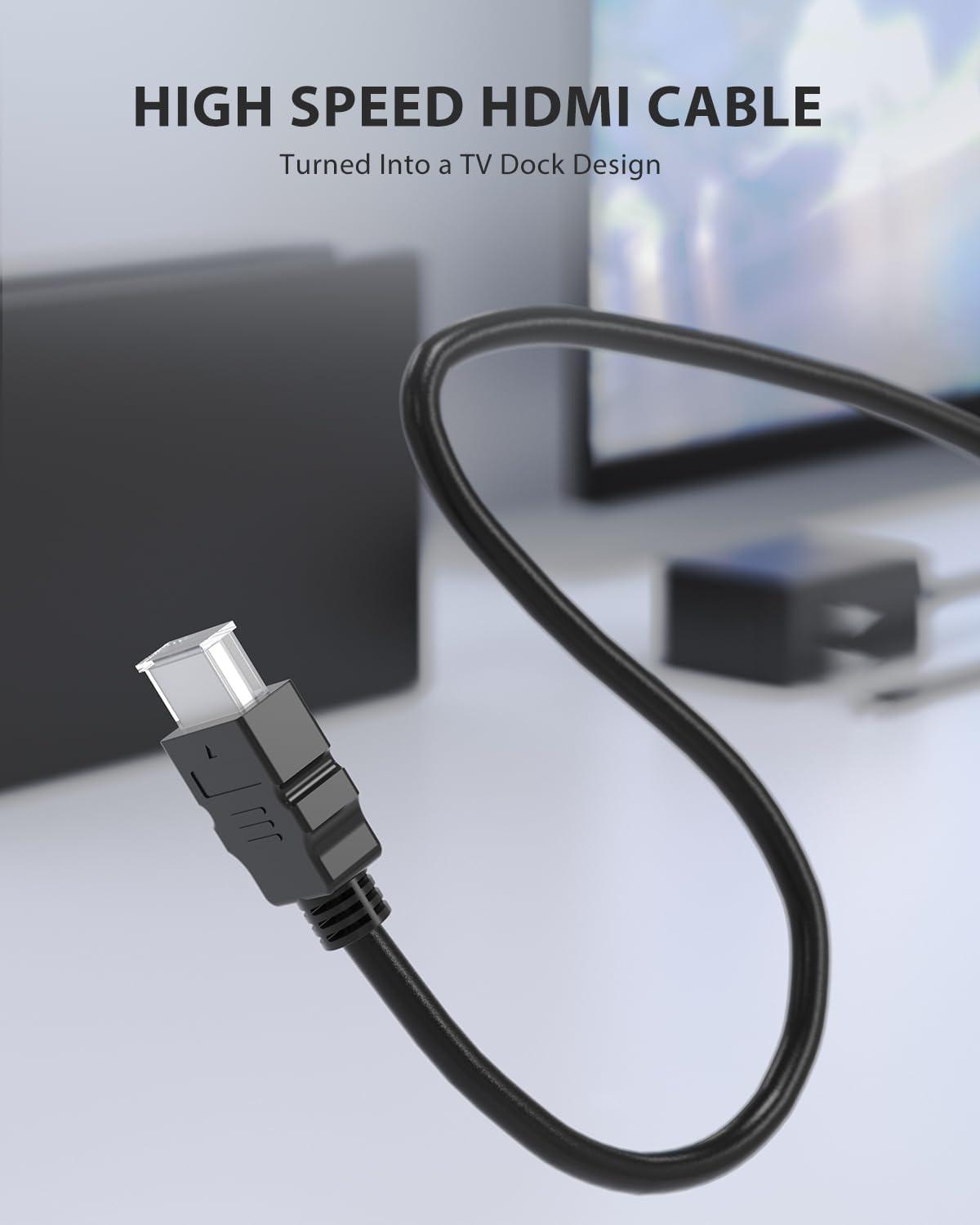 TV Dock Station for Switch/Switch OLED Replacement 3-in-1 – Includes Original IC Module, AC Charger & High-Speed HDMI Cable, Supports 1080P HD Output & Console Charging (Not Compatible with Switch 2) image 9