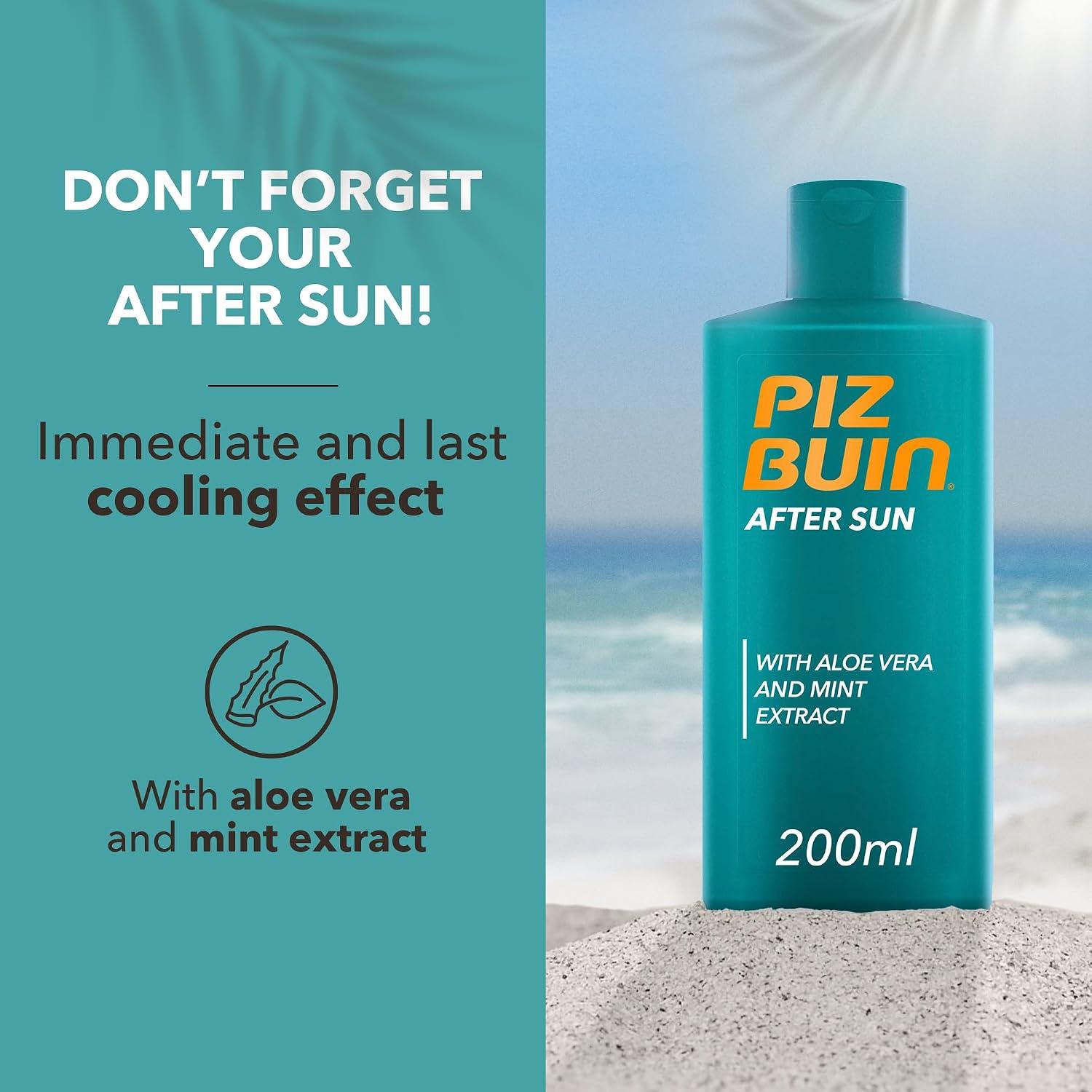 Piz Buin Moisturising Sun Lotion SPF 30 (200ml), Water-Resistant Piz Buin 30 Sunscreen with Advanced UVA/UVB Protection, Skincare with Glycerin and Feverfew PFE Plant Extract image 17