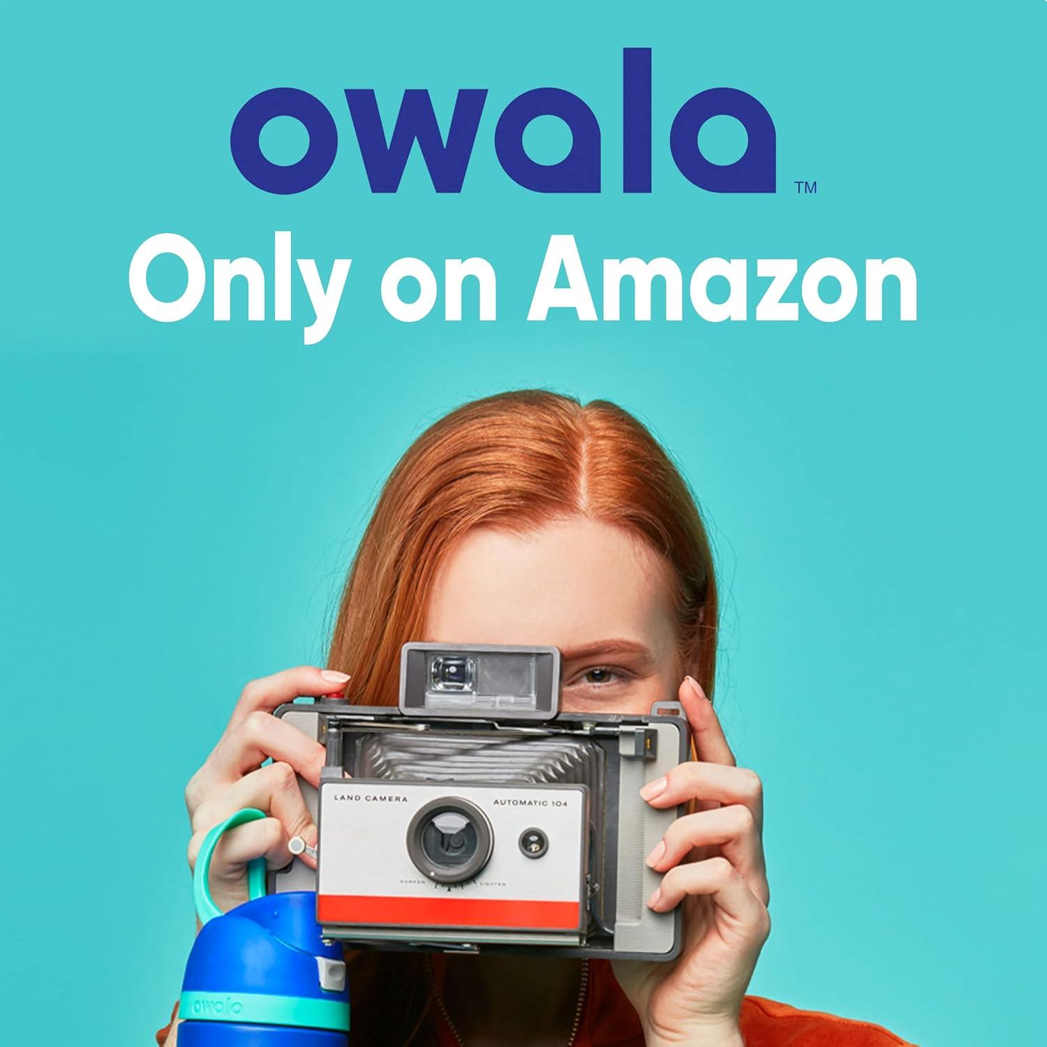 Owala FreeSip Insulated Stainless Steel Water Bottle with Straw, BPA-Free Sports Water Bottle, Great for Travel, 24 Oz, Denim image 22