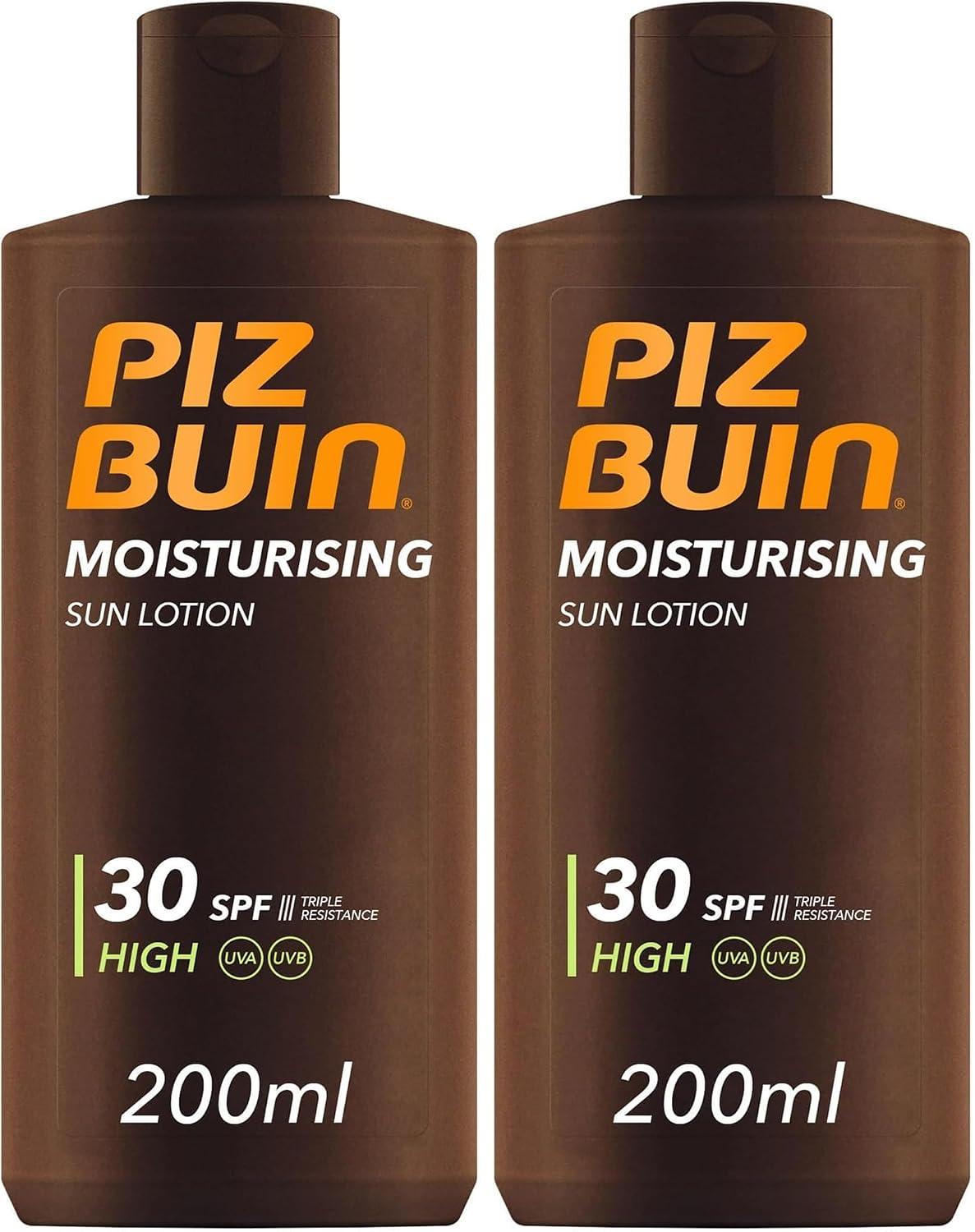 Piz Buin Moisturising Sun Lotion SPF 30 (200ml), Water-Resistant Piz Buin 30 Sunscreen with Advanced UVA/UVB Protection, Skincare with Glycerin and Feverfew PFE Plant Extract image 24