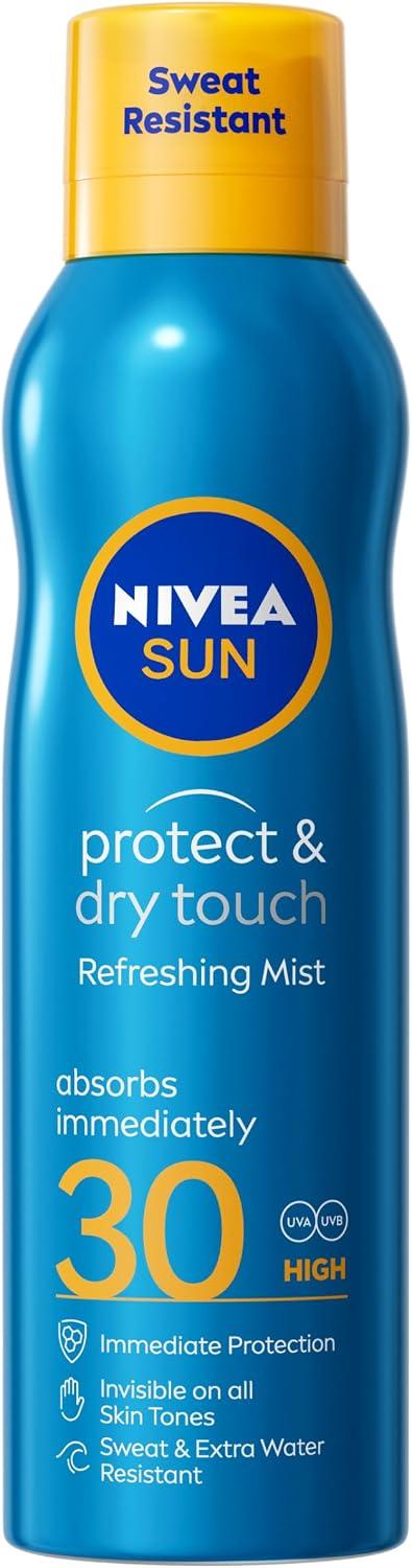 NIVEA SUN Protect & Dry Touch Refreshing Sun Mist Spray SPF50 (200ml), Water-Resistant Sun Spray, Immediate Protection Against UVA/UVB Rays, Sunburns and Premature Ageing (Packing May Vary) image 14