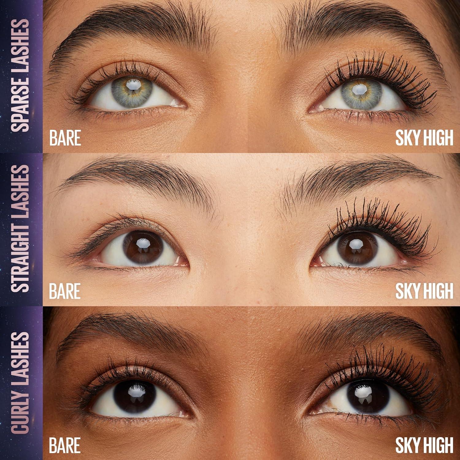 Maybelline Mascara, Lash Sensational Sky High Volumizing & Thickening, Eyelash Lengthening, Flake-Free Formula, Washable Mascara Infused with Bamboo Extract, Full Volume Mascara, Colour: Black image 20