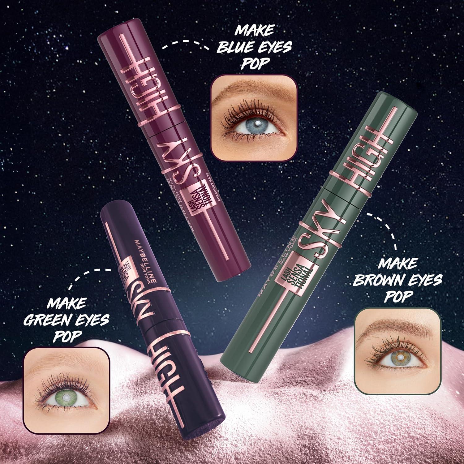 Maybelline Mascara, Lash Sensational Sky High Volumizing & Thickening, Eyelash Lengthening, Flake-Free Formula, Washable Mascara Infused with Bamboo Extract, Full Volume Mascara, Colour: Black image 21