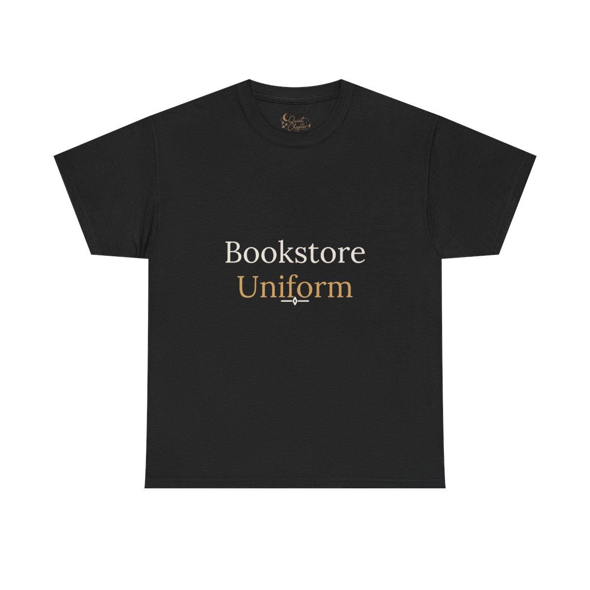 Bookstore Uniform Dark Tee Literary Reader T-Shirt | Quiet Chapter - black