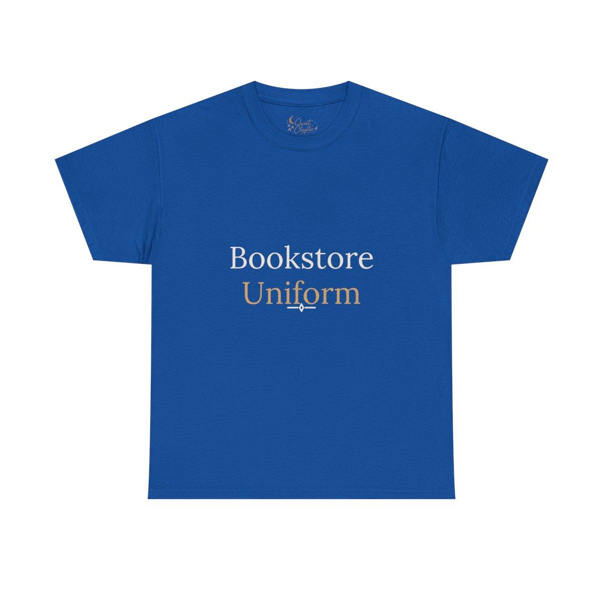 Bookstore Uniform Dark Tee Literary Reader T-Shirt | Quiet Chapter - royal