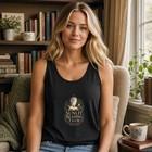 Sunlit Reading Club Tank Top, Cozy Book Lover Shirt, Literary Summer Reader Gift, Quiet Chapter Apparel - Black