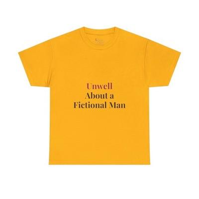 Unwell About a Fictional Man Shirt, Book Boyfriend Tee, Romance Reader Shirt, BookTok T-Shirt, Dark Romance Gift, Literary Girl Tee Quiet Chapter - gold