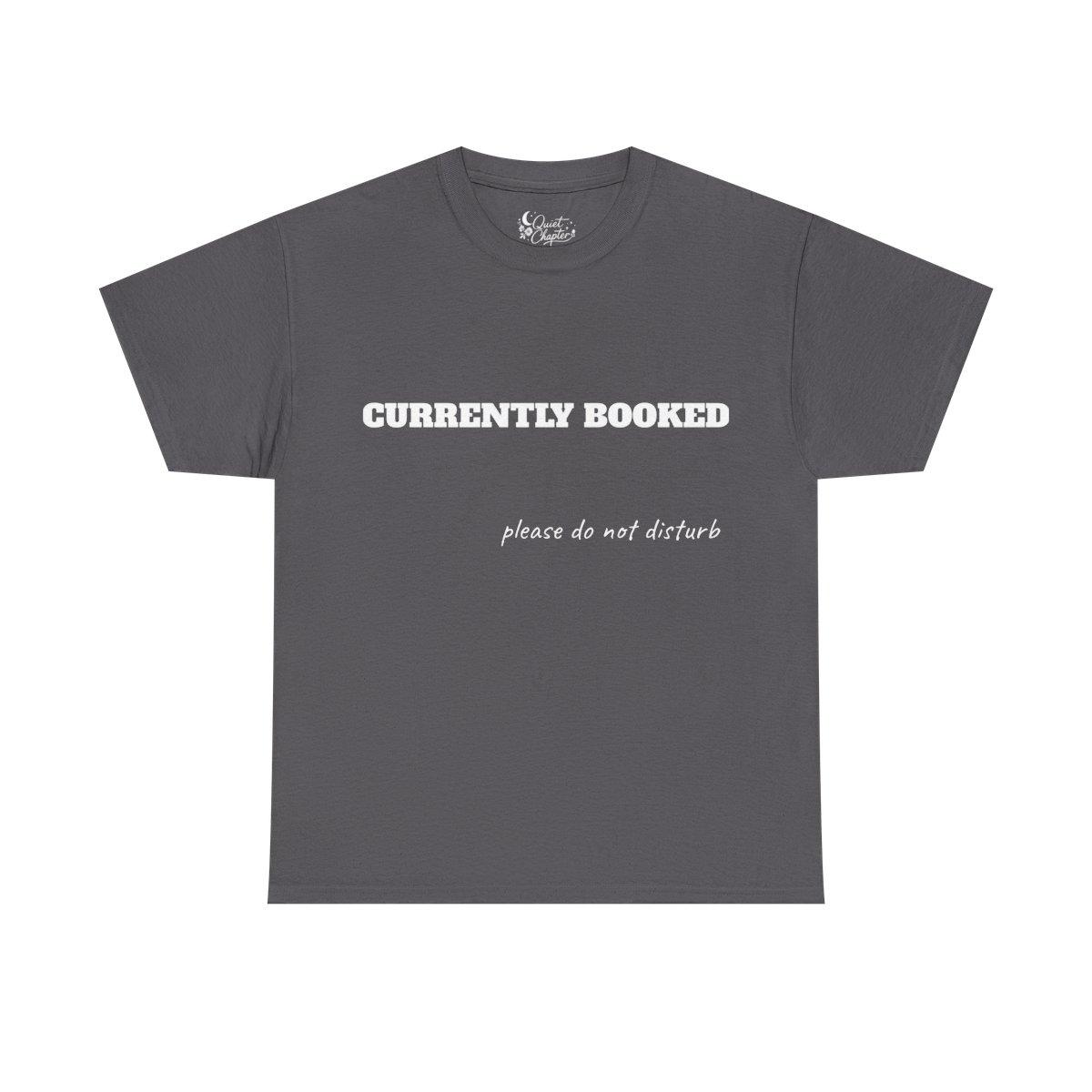 Quiet Chapter | Currently Booked T-Shirt "please do not disturb" text tee