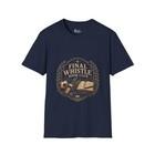 Final Whistle Book Club Shirt, Book Lover Football T-Shirt, Reader Club Match Day Tee, Quiet Chapter Apparel - Navy