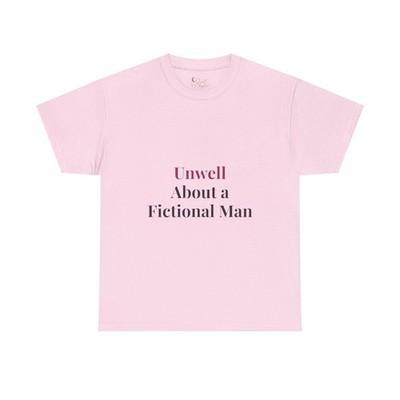 Unwell About a Fictional Man Shirt, Book Boyfriend Tee, Romance Reader Shirt, BookTok T-Shirt, Dark Romance Gift, Literary Girl Tee Quiet Chapter - light pink