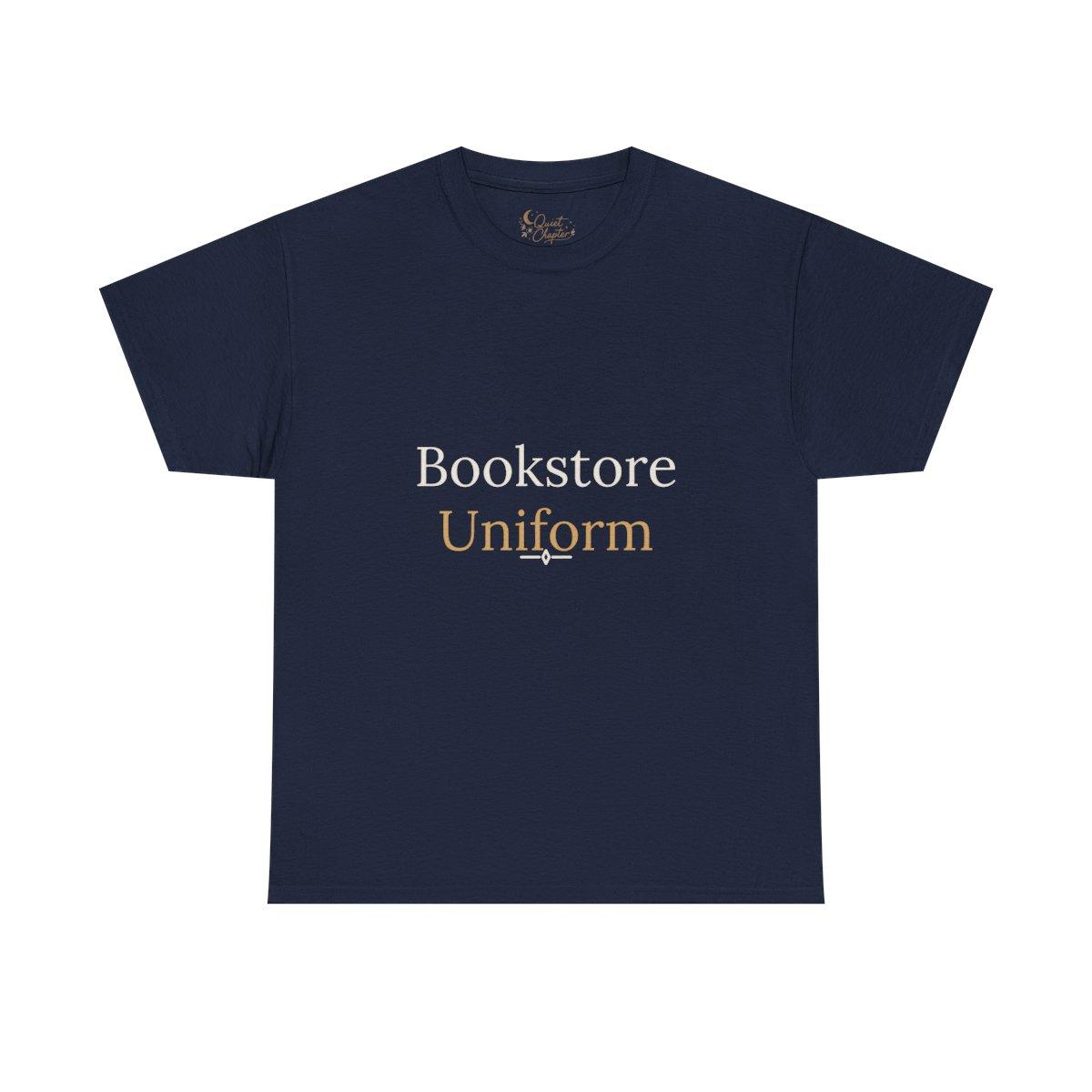 Bookstore Uniform Dark Tee Literary Reader T-Shirt | Quiet Chapter - navy