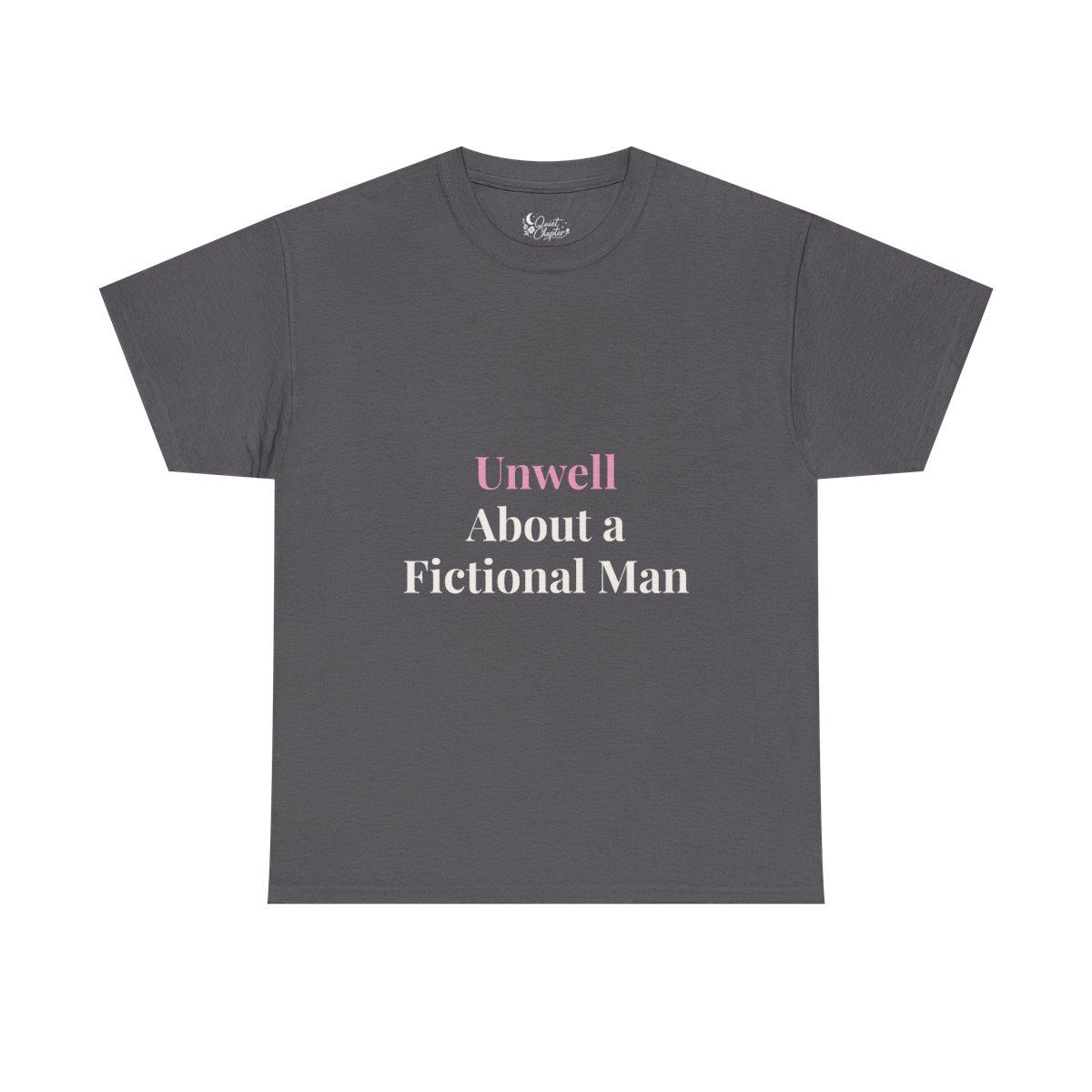 Unwell // About a // Fictional Man — dark tee - charcoal