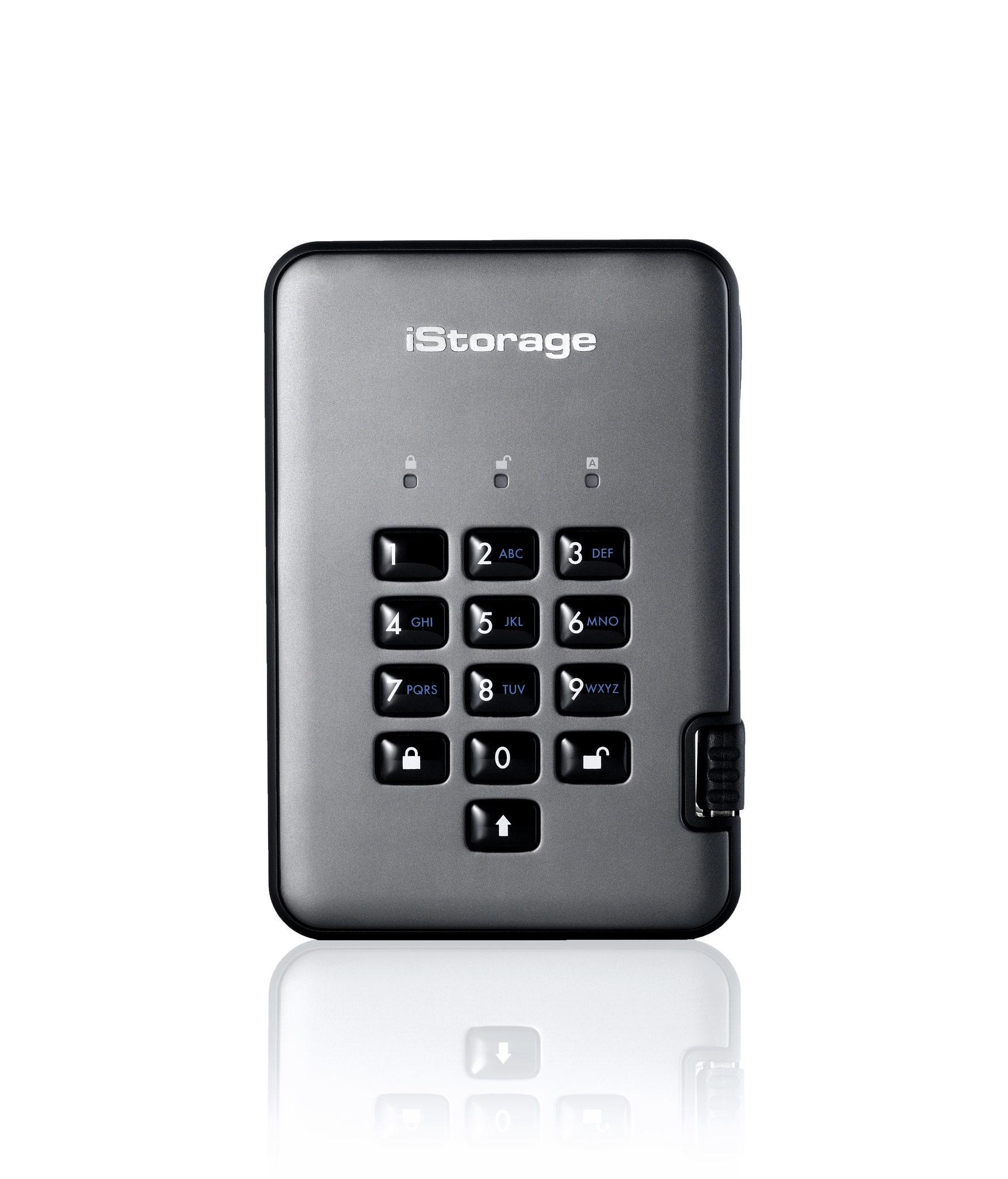 iStorage diskAshur PRO2 USB Type-A 3.2 Gen 1 (3.1 Gen 1) Black, Graphite