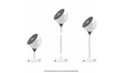 Woozoo STF-360DC-N Air Circulator Pedestal Fan Remote Control Compatible White