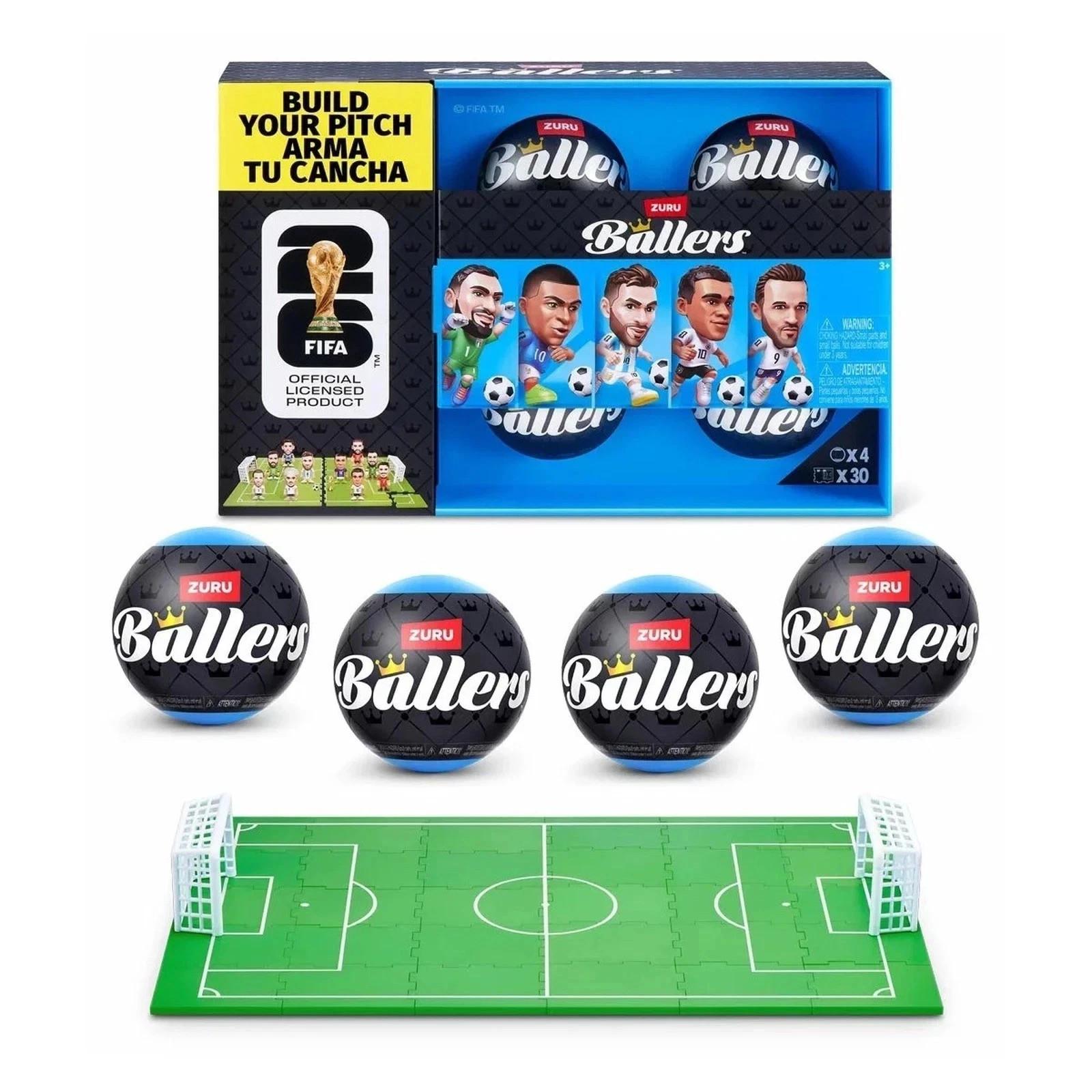 ZURU FIFA World Cup 2026 Ballers Series 1 Mystery 4-Pack - Rare Soccer Figurines