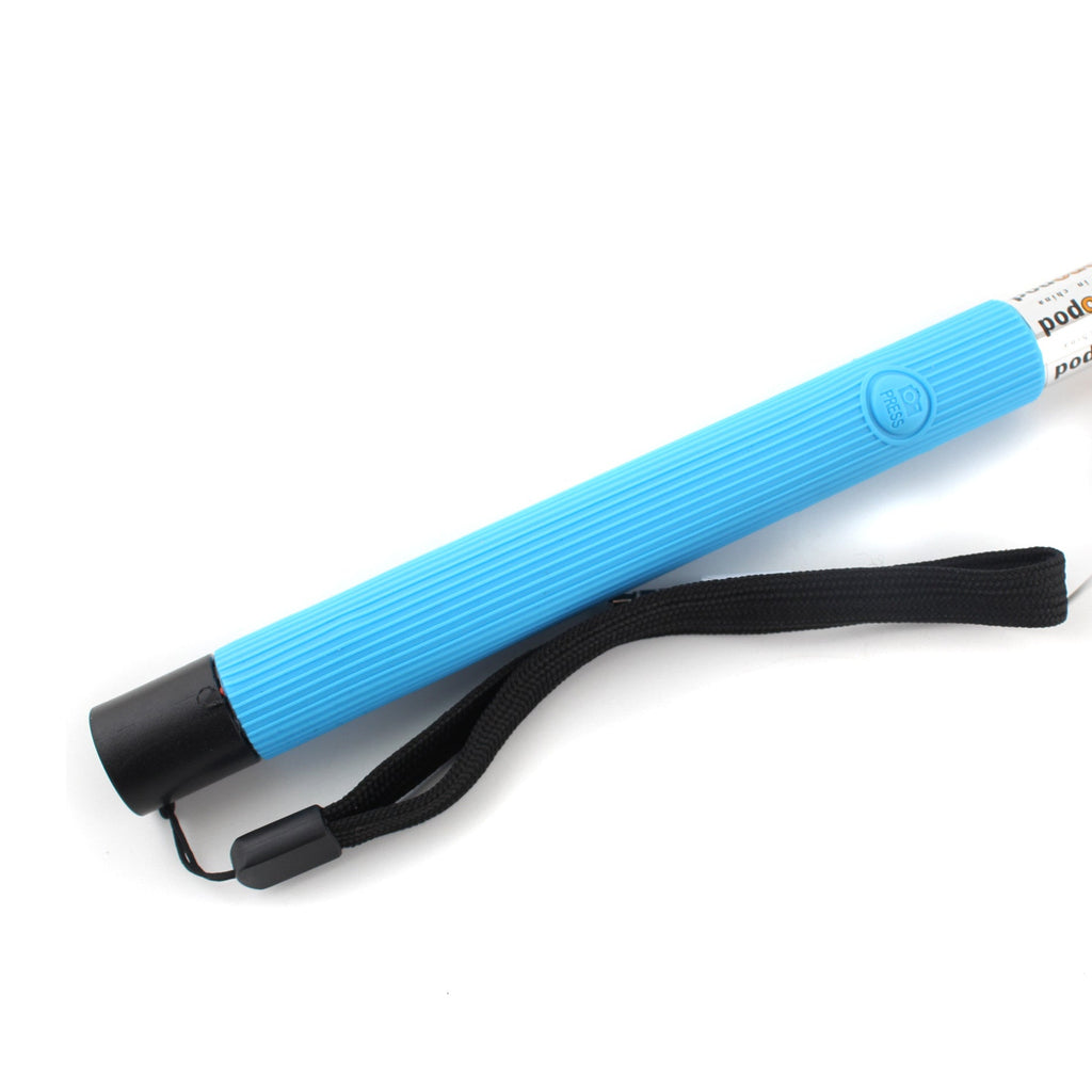 Blue 3.5mm Extendable Selfie Wired Stick Phone Holder Remote Shutter Monopod For smartphone iphone - Tripods & Monopods - Althemax - 2