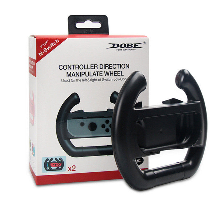 Black 2 x Race Car Controller Remote dock steering Wheel Accessory Joy-Con For Nintendo Switch Mario Cart