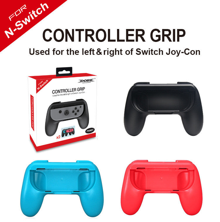 2 x Controller Remote dock Wheel Accessory Joy-Con Black / Red / Blue For Nintendo Switch Mario Car Racing Games (Joy-Con Case, Red & Blue)
