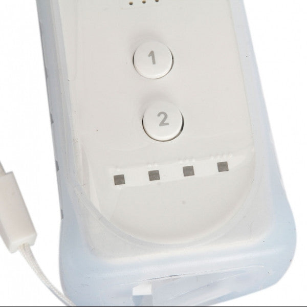 Classic Remote + Nunchuck Controller + Silicone Case for Wii / Wii Mini Multi Color  - White - Wii Accessories - Althemax - 4