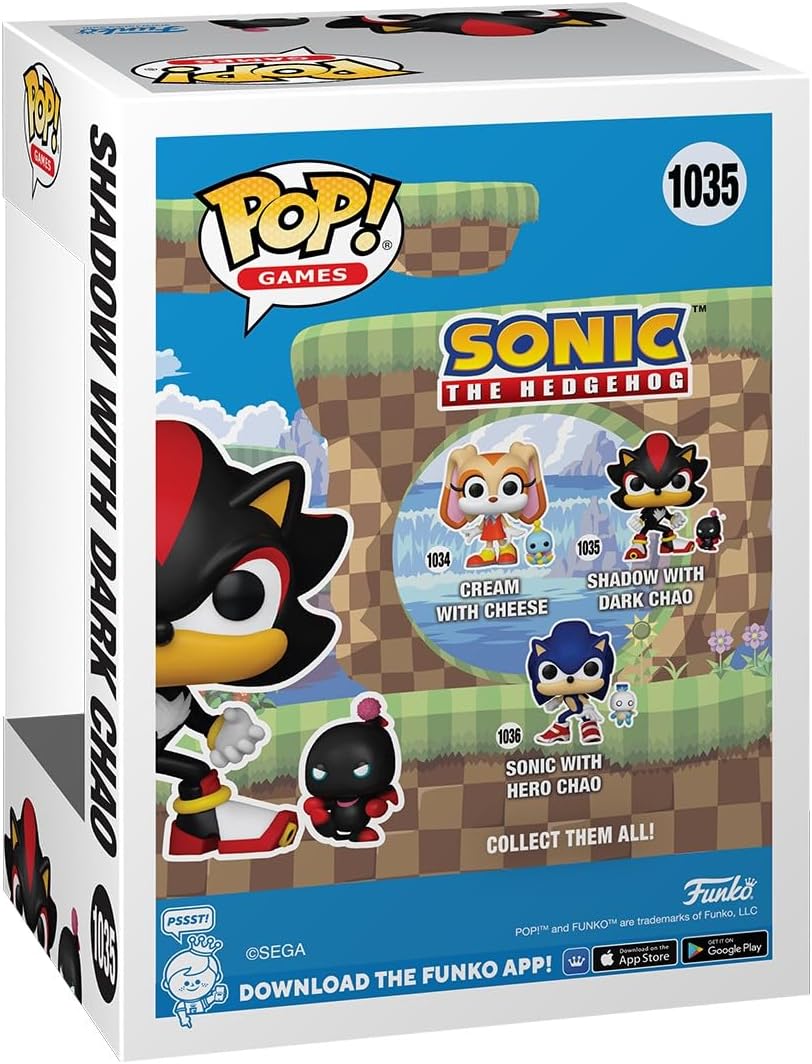 POP Figure Sonic The Hedgehog Shadow with Dark Chao