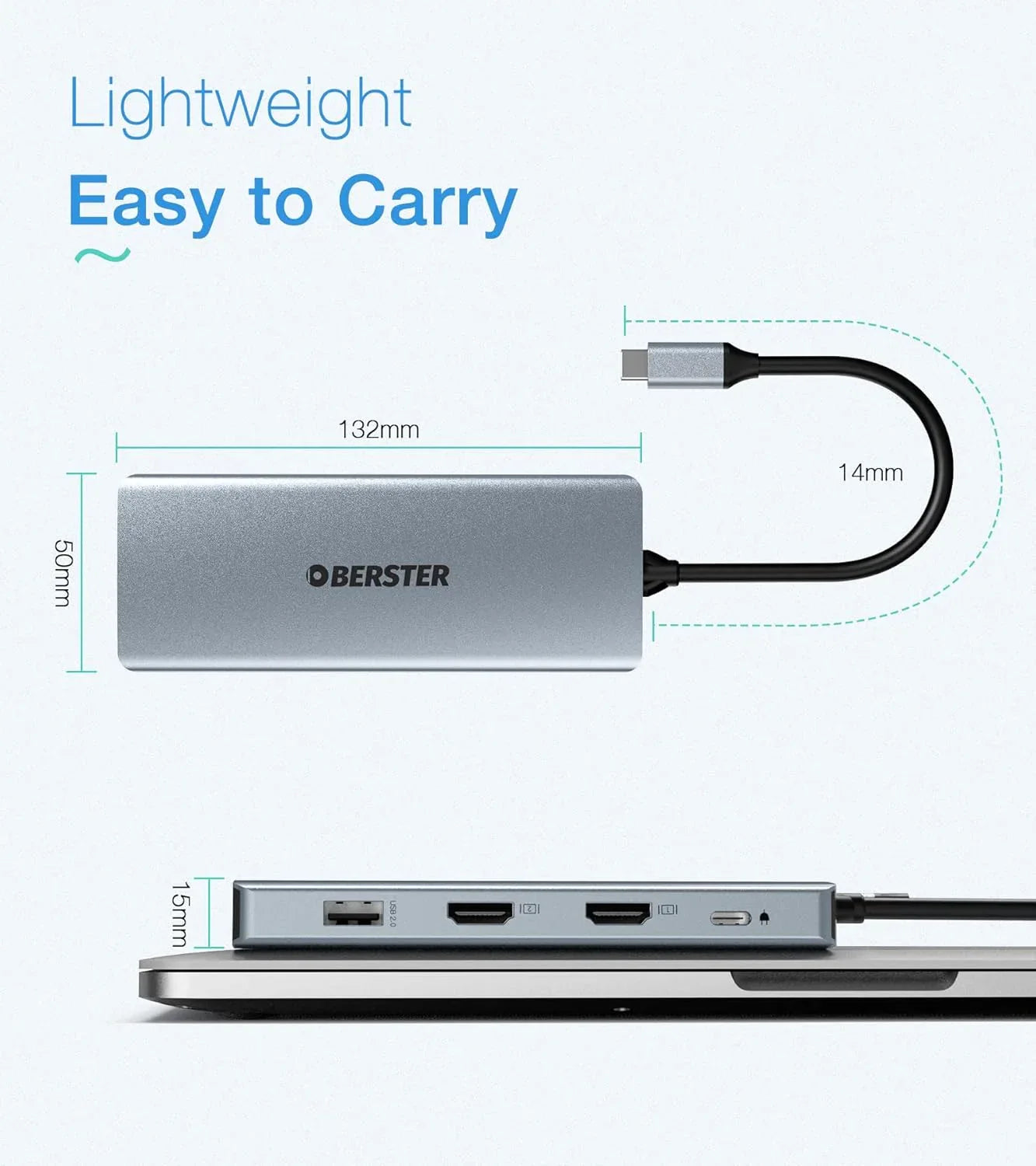 USB-C Docking Station 12-in-1 for Win/Mac with Triple Display Multi-Functional