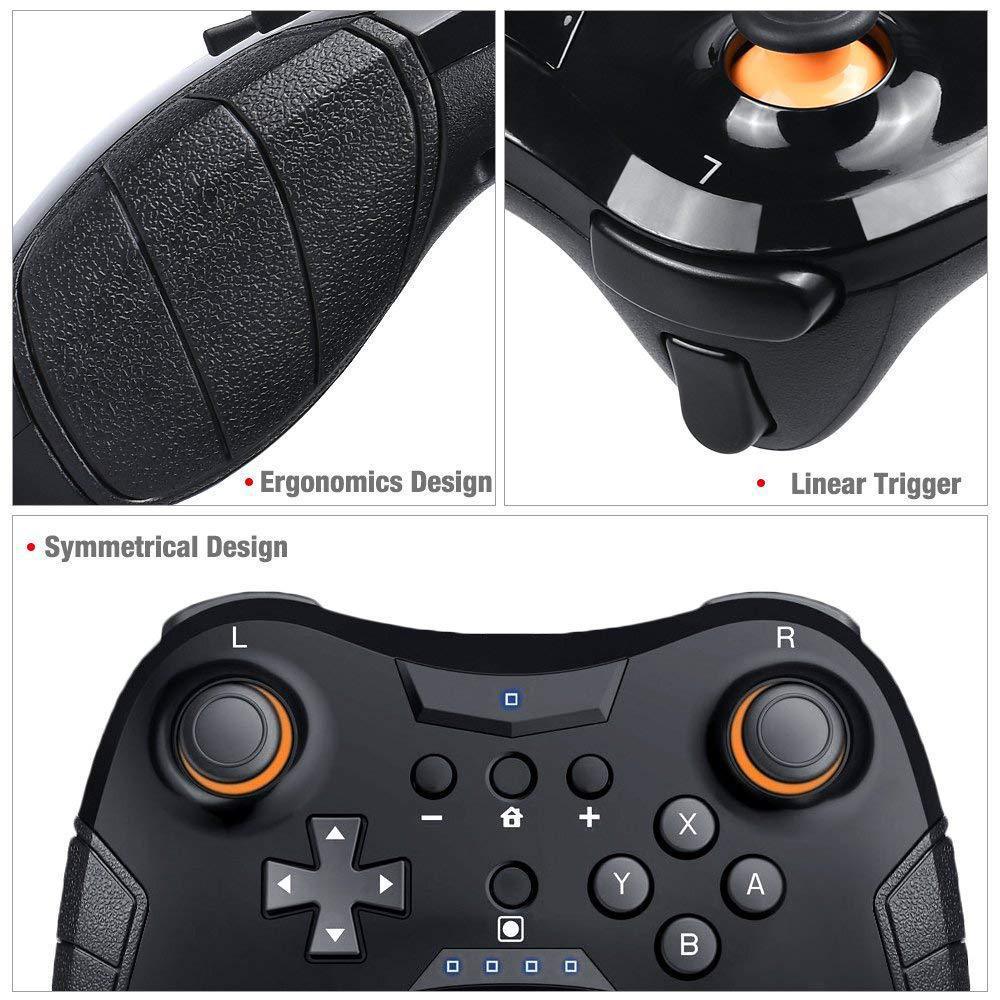 Pro Wireless Controller Gamepad with battery charging cable Compatible for Nintendo Switch Console