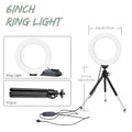 6 inch LED Photography Video Light Panel RGB Filters Lighting Photo Studio Lamp Kit For Shoot Live Streaming Ring Light Tripod