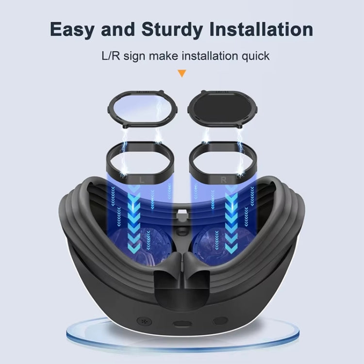 DEVASO For PlayStation VR 2 6 In 1 Magnetic Glasses Anti-Scratch Protective Cover